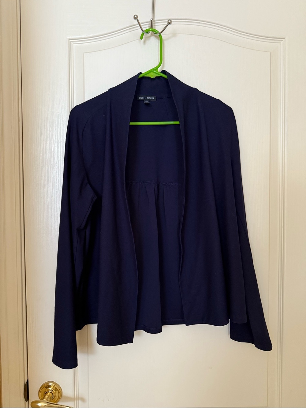 Eileen Fisher Dark Navy Open Cardigan